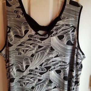 NWOT FRONT OF CLOSET SLEEVELESS BLOUSE SZ 3X